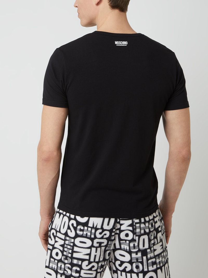 T-Shirt im 2er-Pack in schwarz