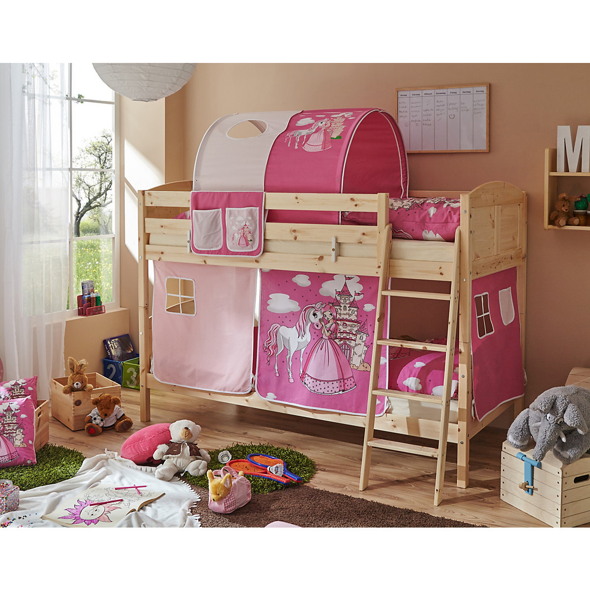 Etagenbett Erni Country Kiefer Natur