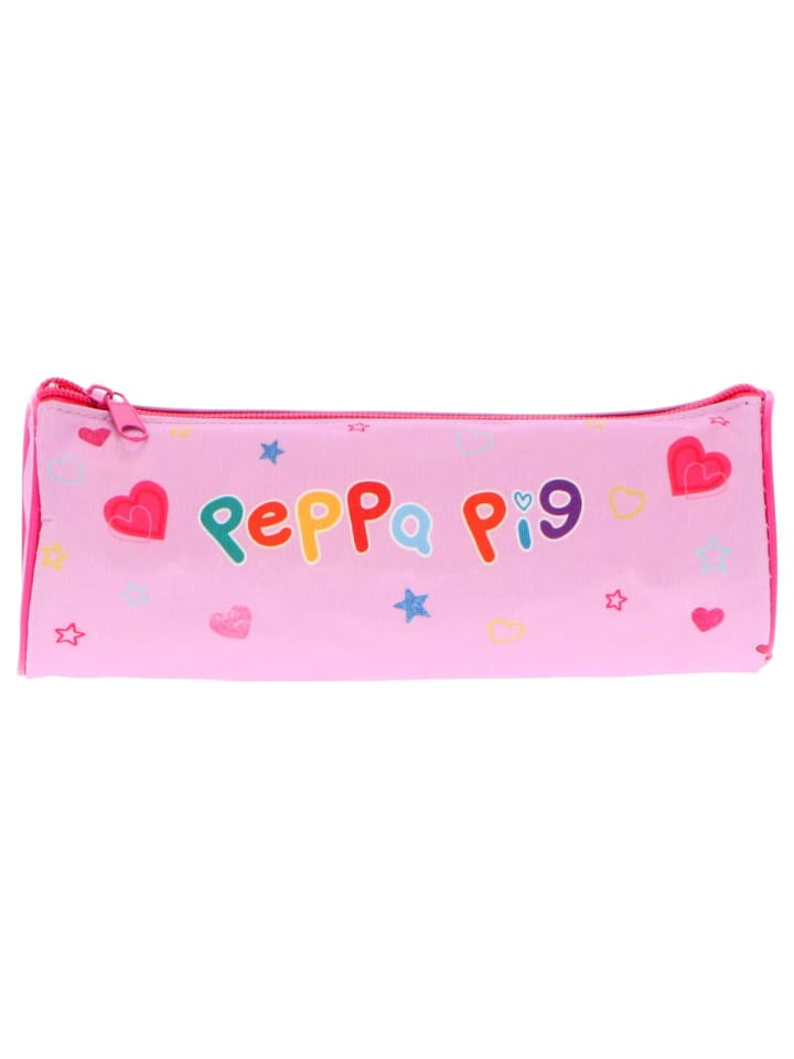 Peppa Pig Federmäppchen Stylisches Etui für Stifte und Bleistifte in Rosa günstig kaufen 22 cm