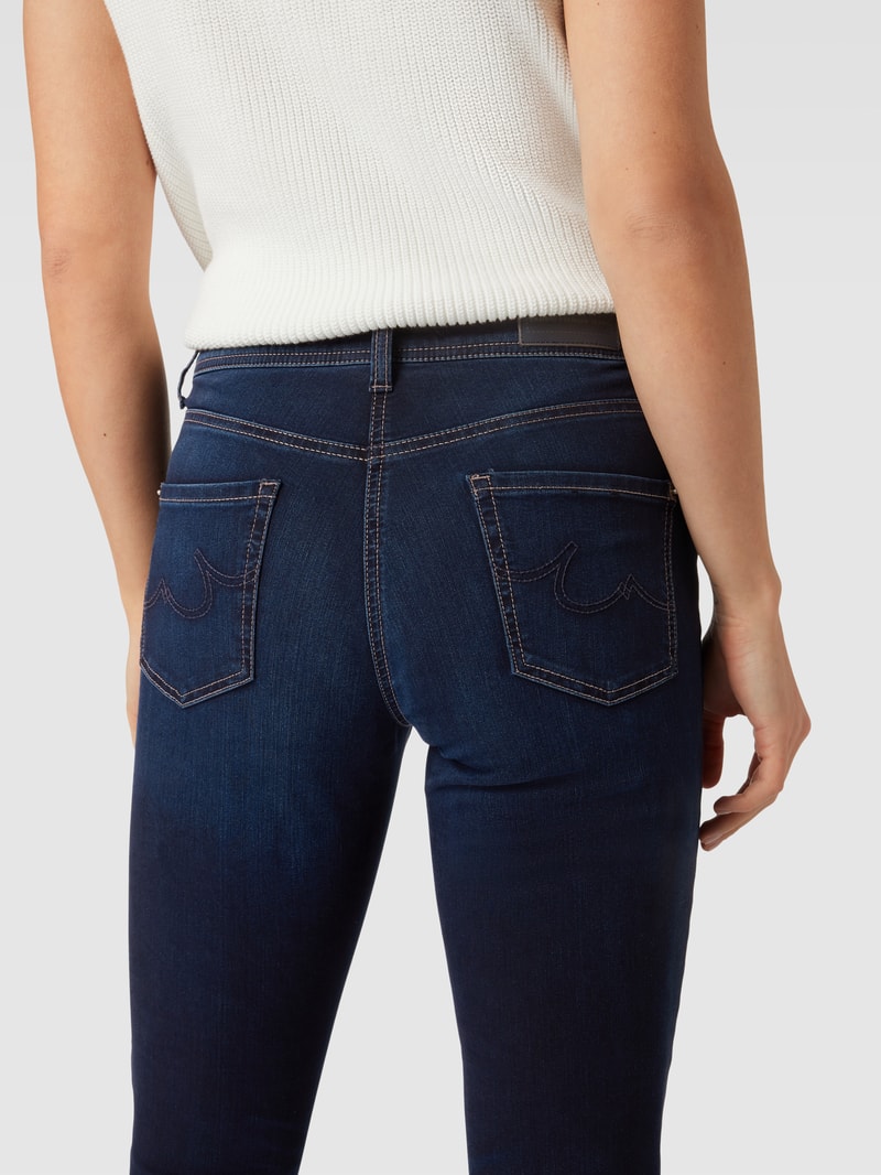 Jeans mit Kontrastnähten Modell 'PARLA' in blau