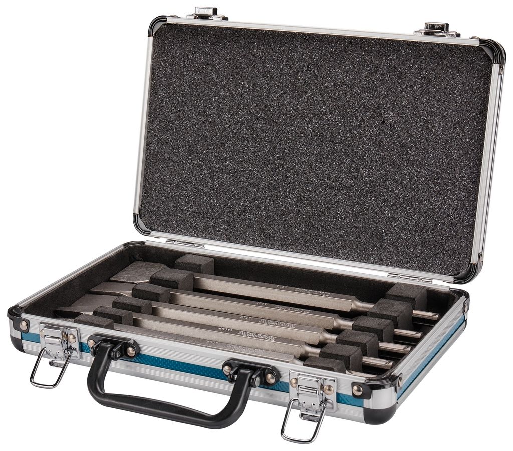 Sada sekáčov Makita D-42379 SDS-Plus, 5 kusov, v hliníkovom kufríku