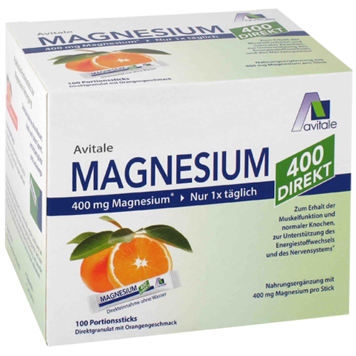 MAGNESIUM 400 direkt Orange Portionssticks  100X2.1 g  Granulat