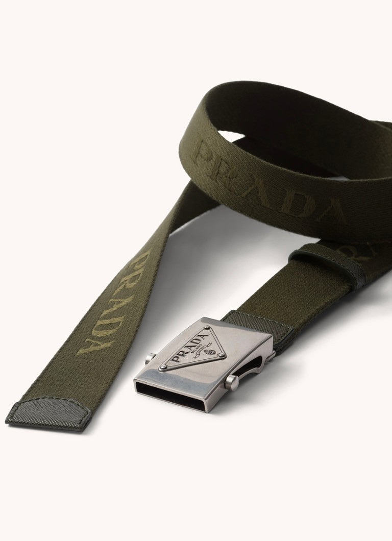 Prada  Riem met leren details