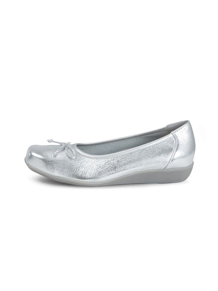 VITAFORM Hirschleder Ballerinas in silber günstig kaufen