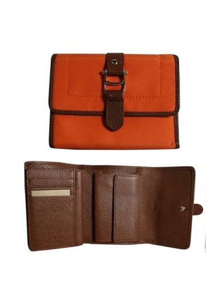 Aigner Geldbörse in Orange / Schwarz günstig kaufen onesize