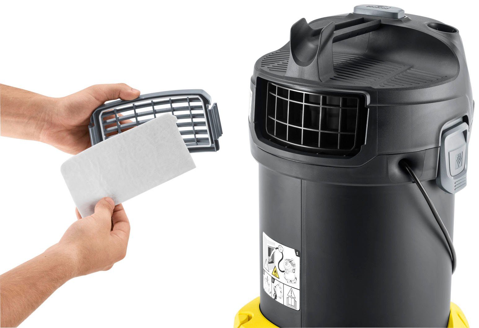 KÄRCHER Aschesauger AD 4 Premium, 600 W, beutellos, mit ReBoost Filterreinigung