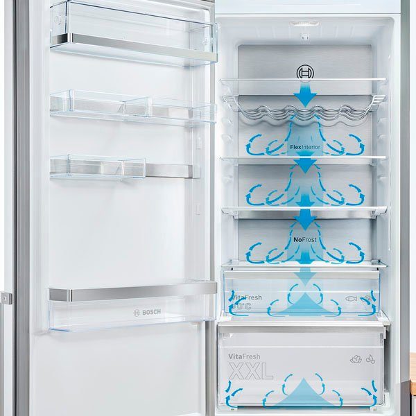 BOSCH Kühl-/Gefrierkombination KGN49LBCF, 203 cm hoch, 70 cm breit