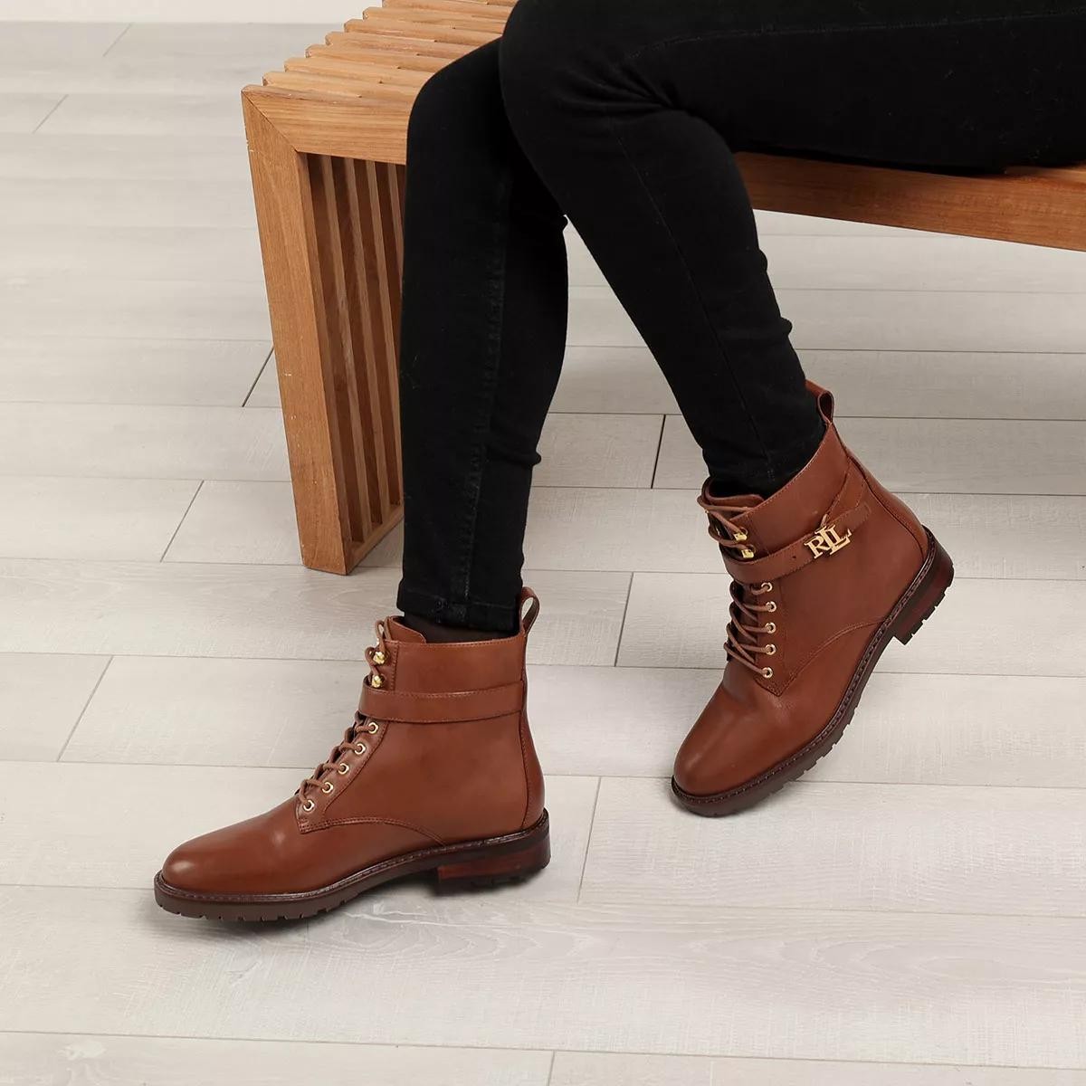 RALPH LAUREN Stiefeletten braun Schnürstiefel