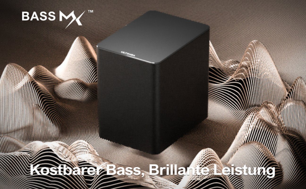 Ultimea Poseidon D60 5.1 Dolby Atmos Soundbar (410 W, 3D Surround Sound, TV Lautsprecher für Heimkino mit einstellbarem Bass)