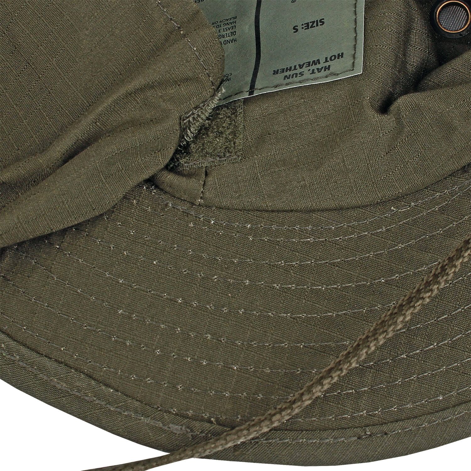Brit. Boonie Ripstop m. Neckflap