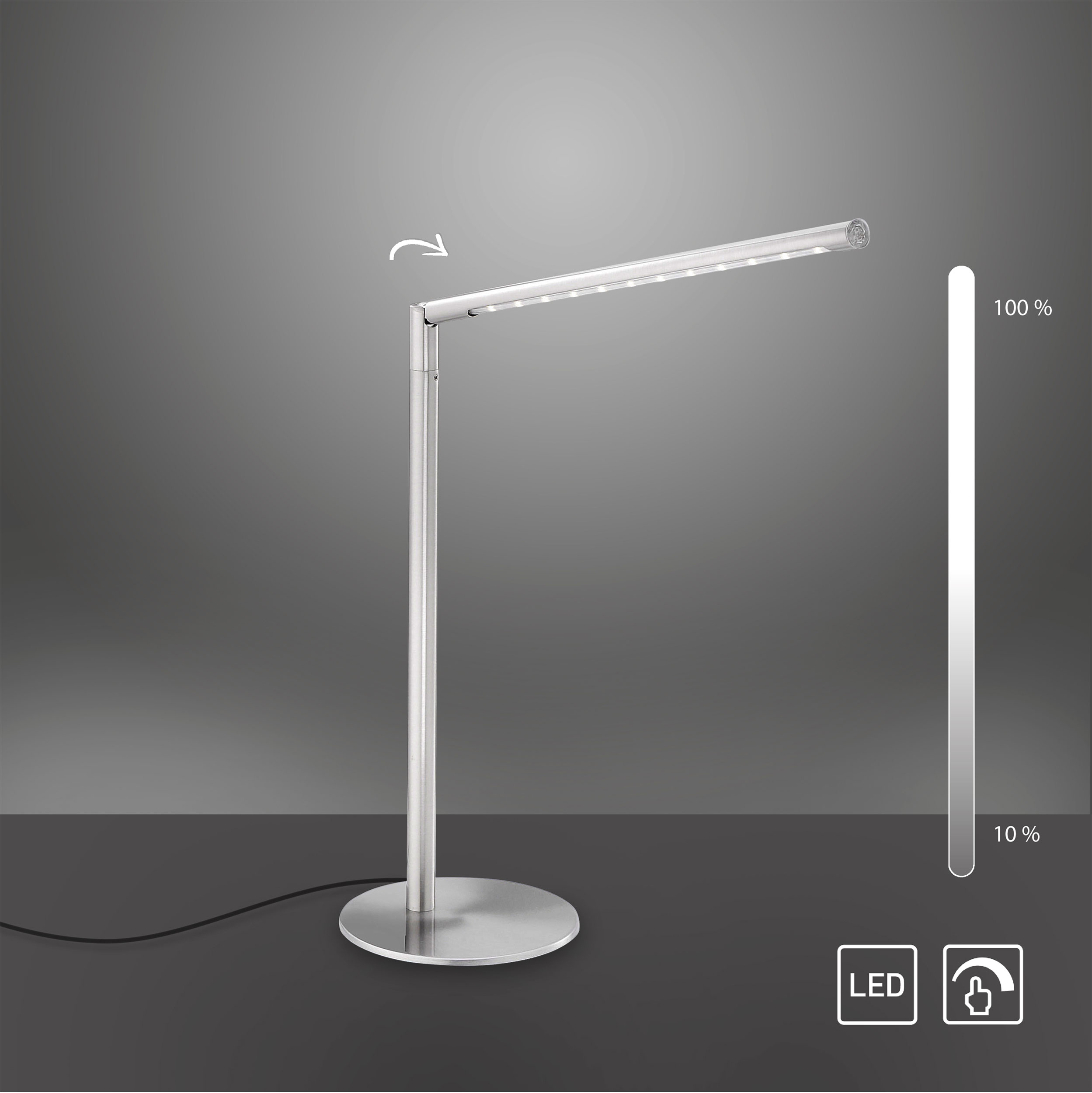 JUST LIGHT.LED-Tischleuchte 1flg