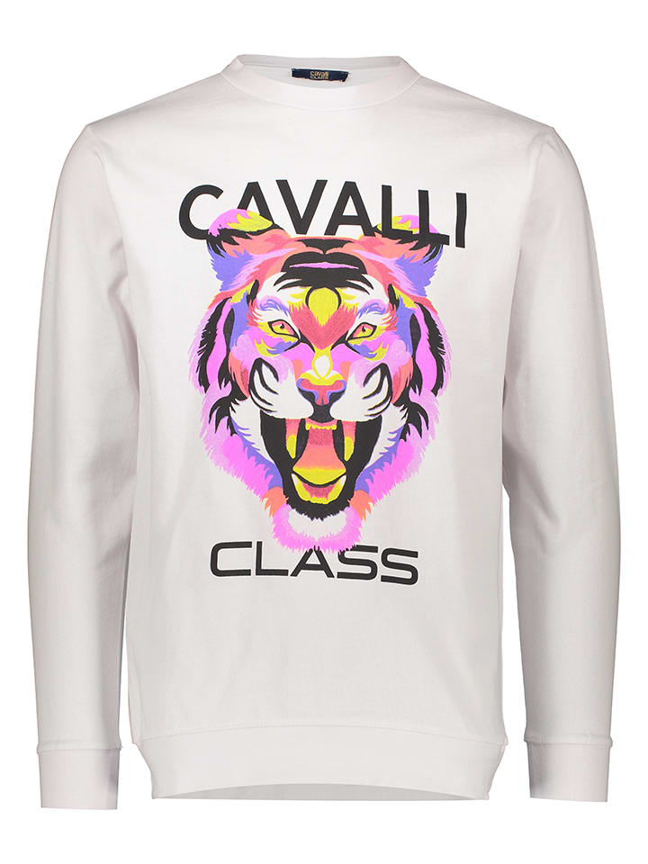cavalli CLASS Sweatshirt in Weiß günstig kaufen
