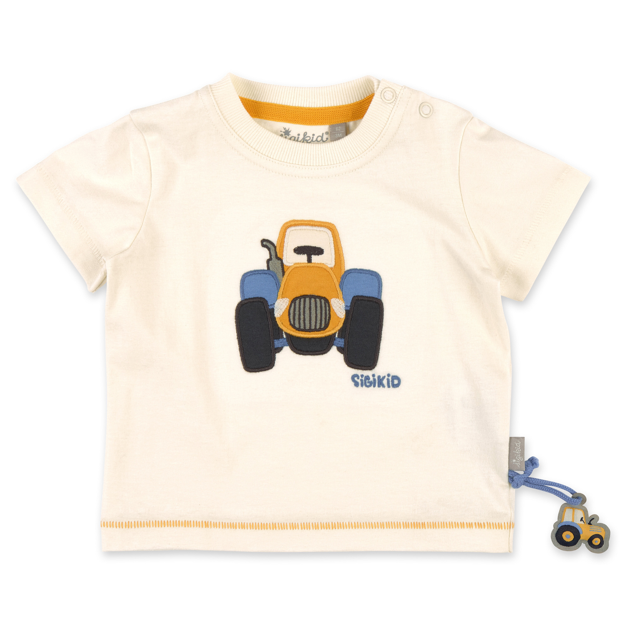 Baby T-Shirt Traktor, cremeweiß