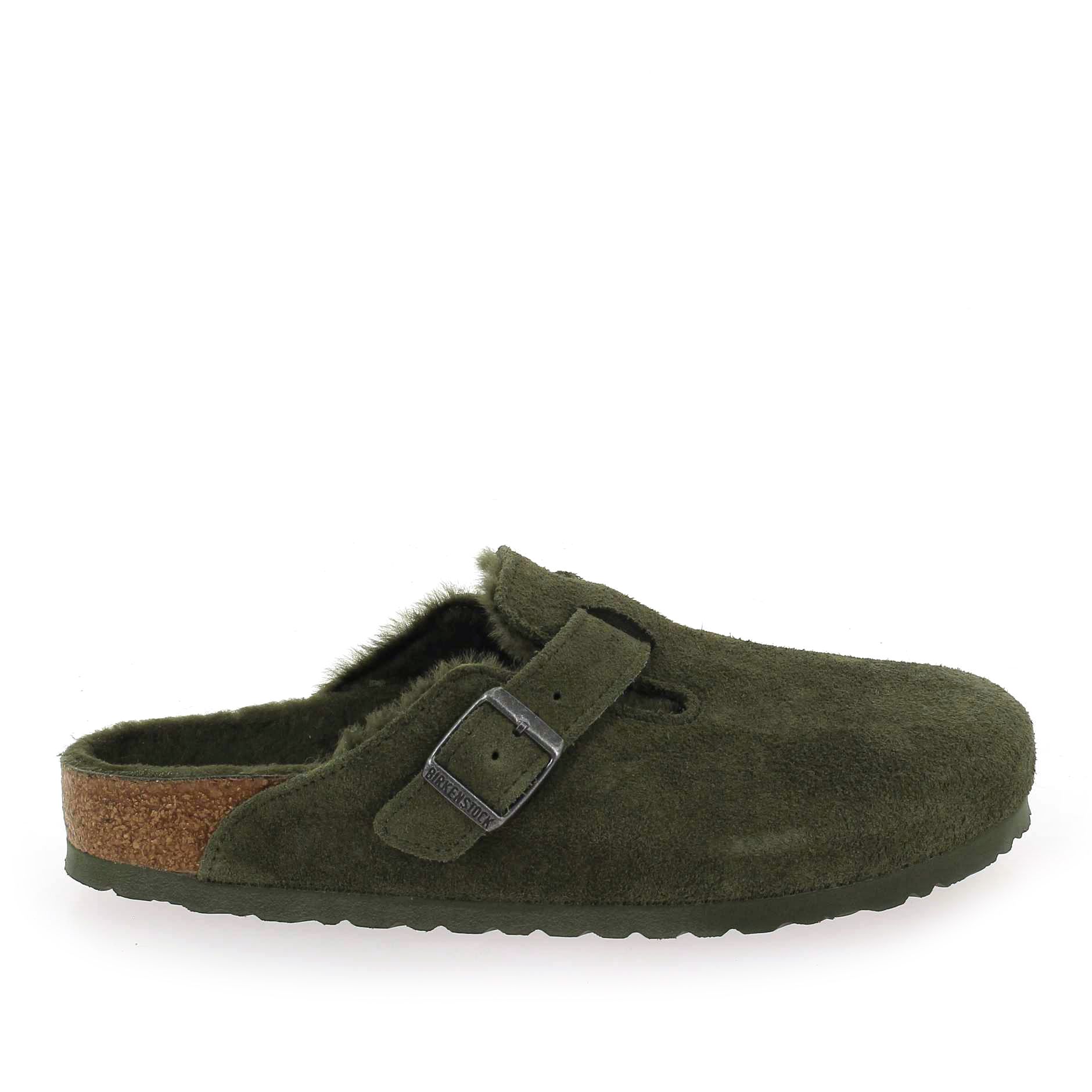 Birkenstock  BOSTON SHERLING - Kaki