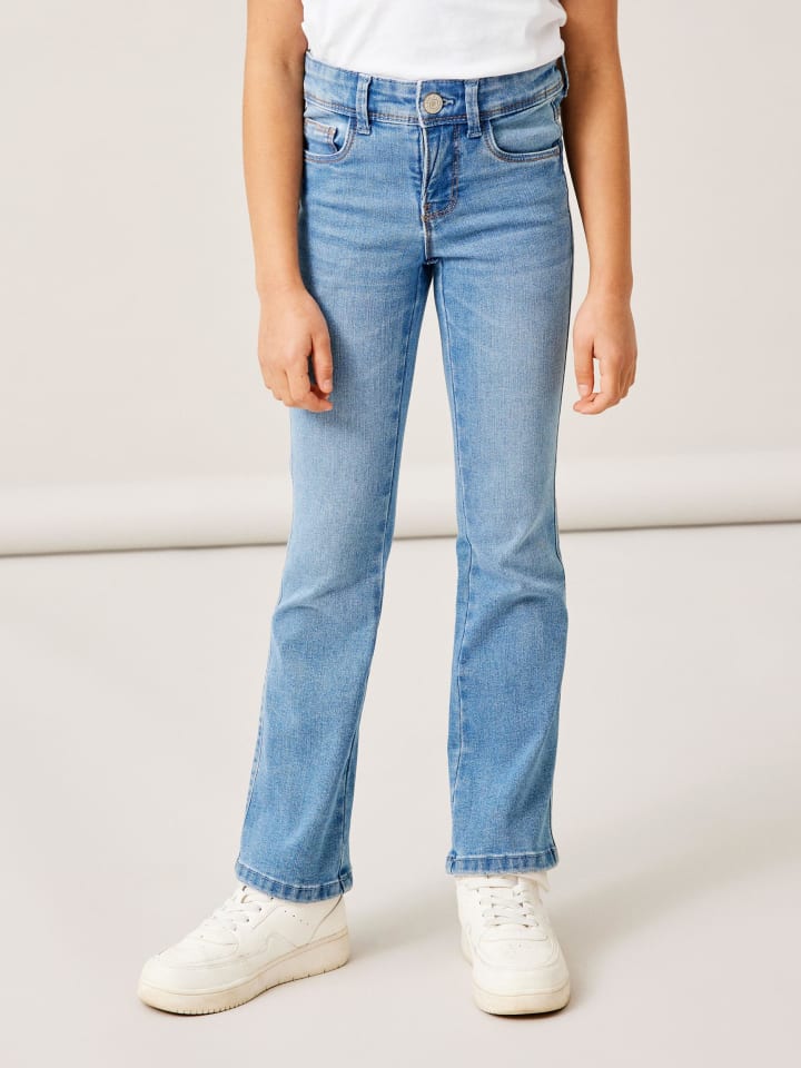name it Bootcut Jeanshose in medium blue denim günstig kaufen