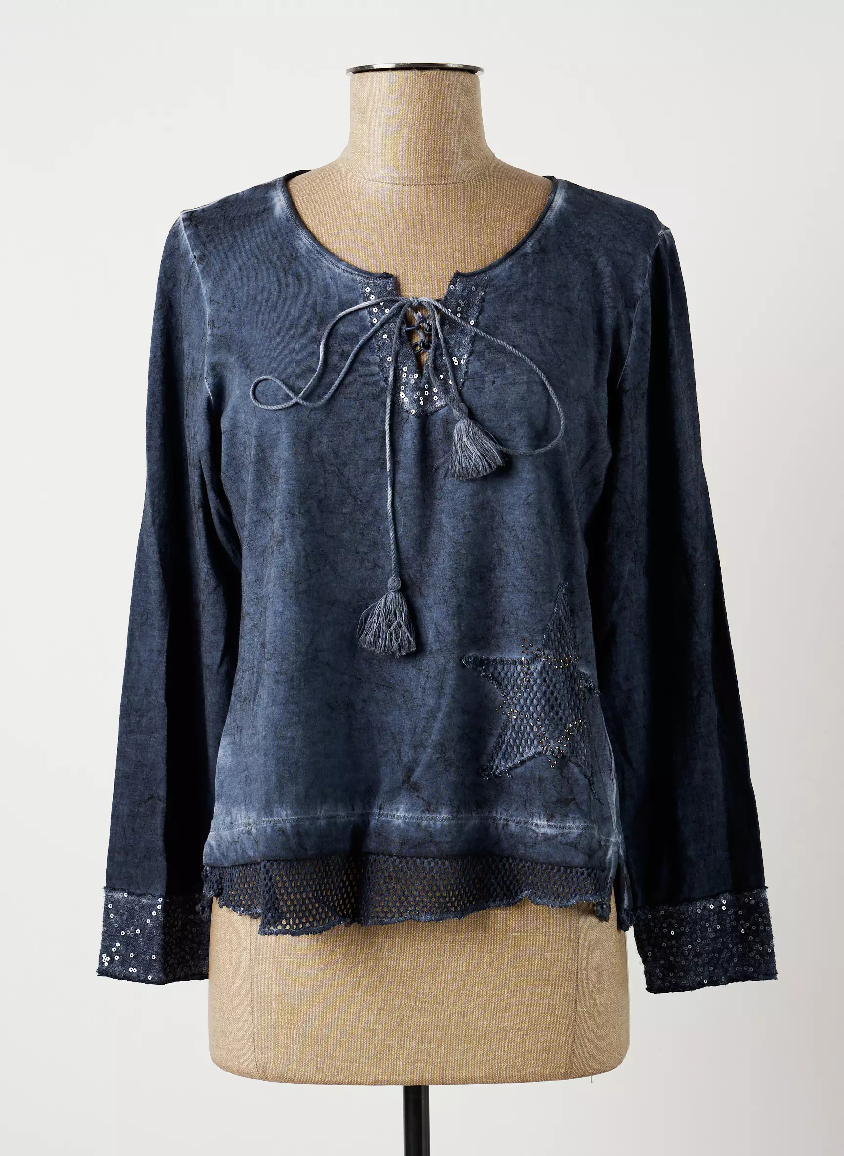 Meri Esca Tshirts Femme couleur bleu