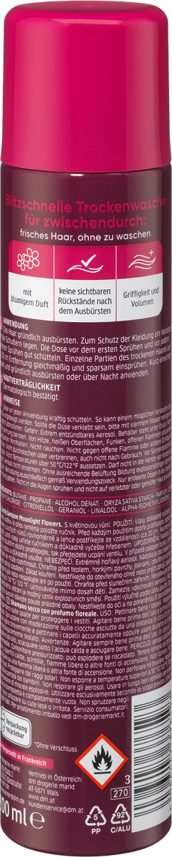Trockenshampoo Moonlight Flowers, 200 ml