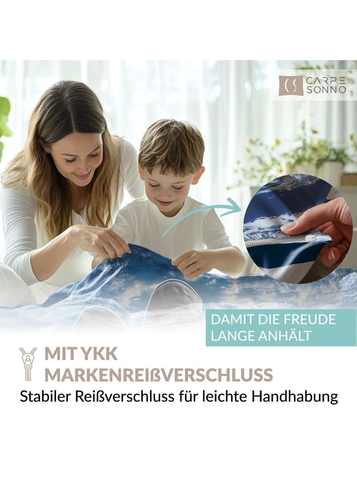 Carpe Sonno Kinder-Bettwäsche Jungen Astronaut in Mehrfarbig günstig kaufen 135 x 200   80 x 80 cm