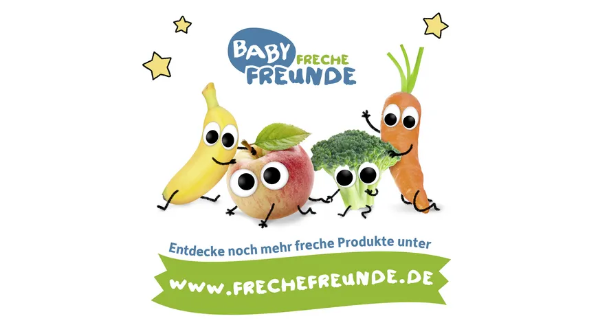 Freche Freunde Bio Gläschen Apfel, Erdbeere & Blaubeere 120 g