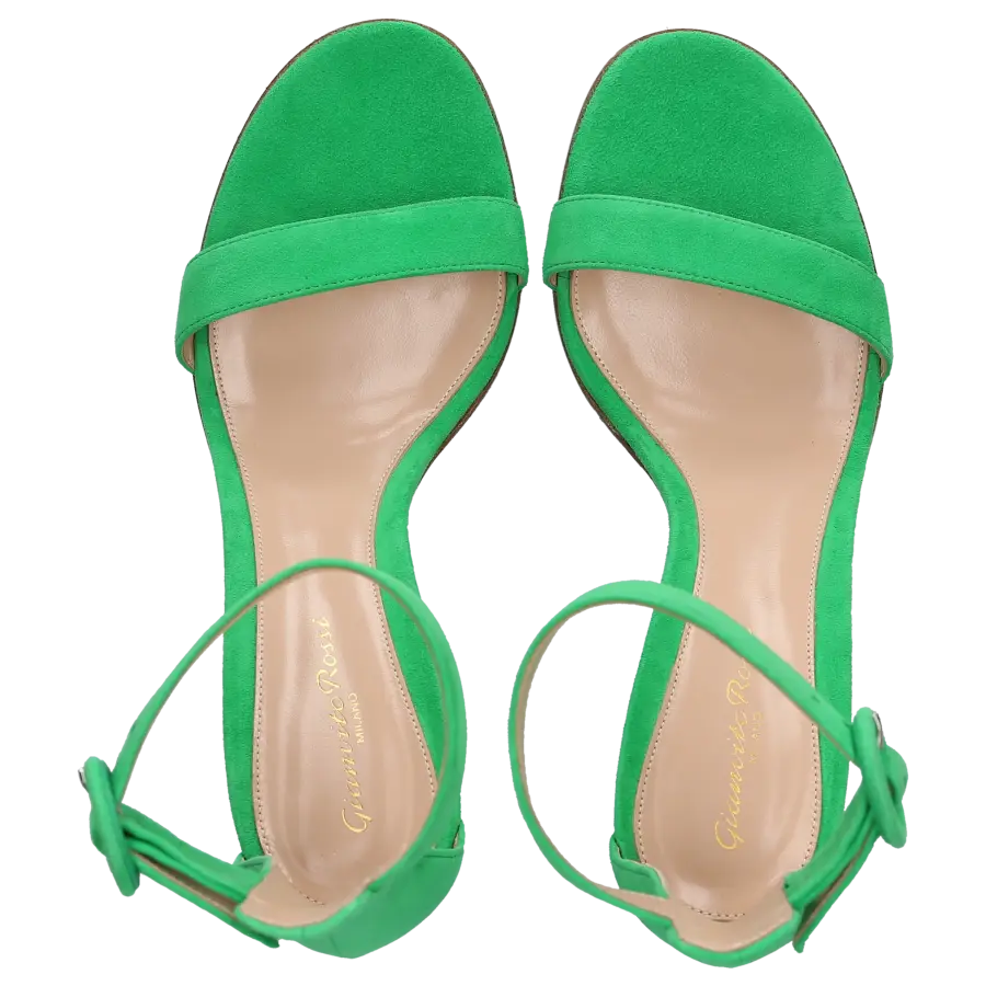 Gianvito Rossi - Sandalen VERSILLA 85 Veloursleder - grün