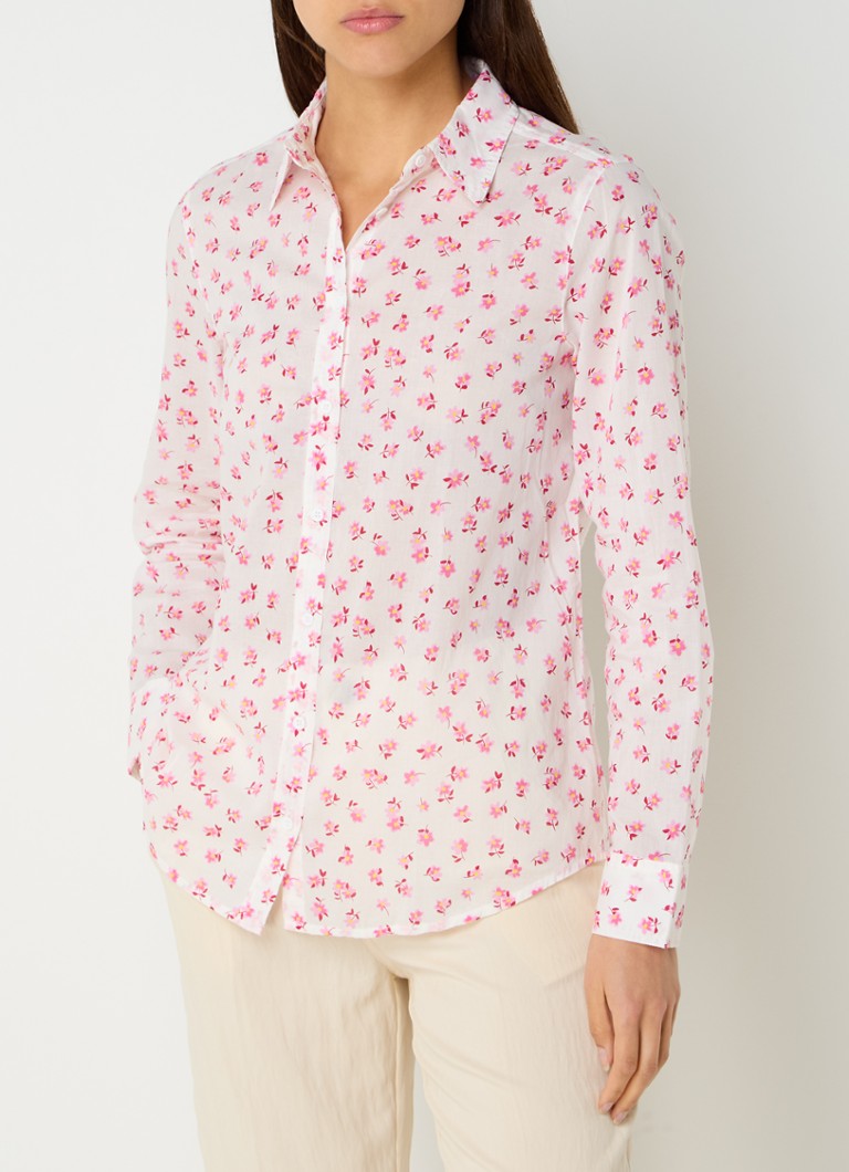 Benetton  Blouse met print en stretch