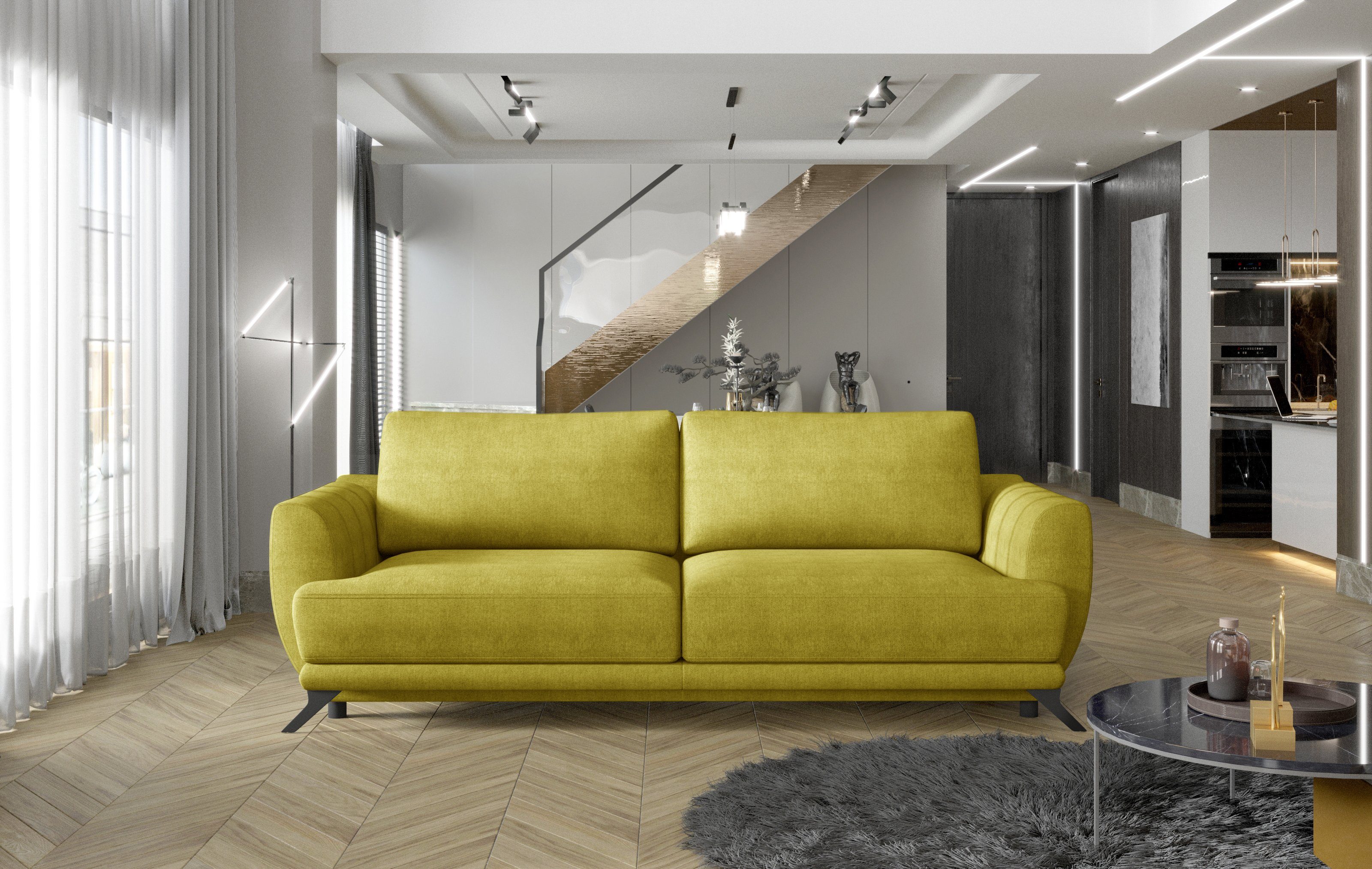 Best for Home 3-Sitzer Megis Soft, mit Schlaffunktion