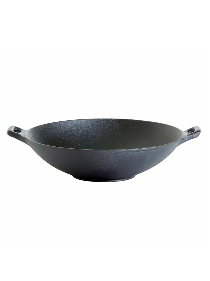 GAUMENKICK WOK Pfanne aus Gusseisen in schwarz - D: 37cm günstig kaufen onesize