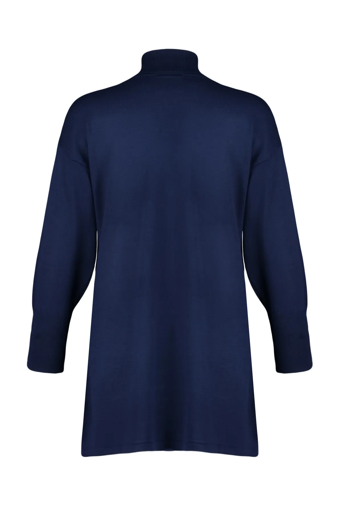 Trendyol Modest  Indigo Pearl Detaillierter Rollkragen-Strickpullover TCTAW24AK00121