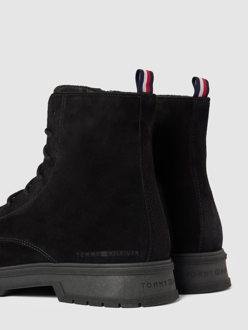 Boots mit Label-Details Modell 'CORE' in schwarz
