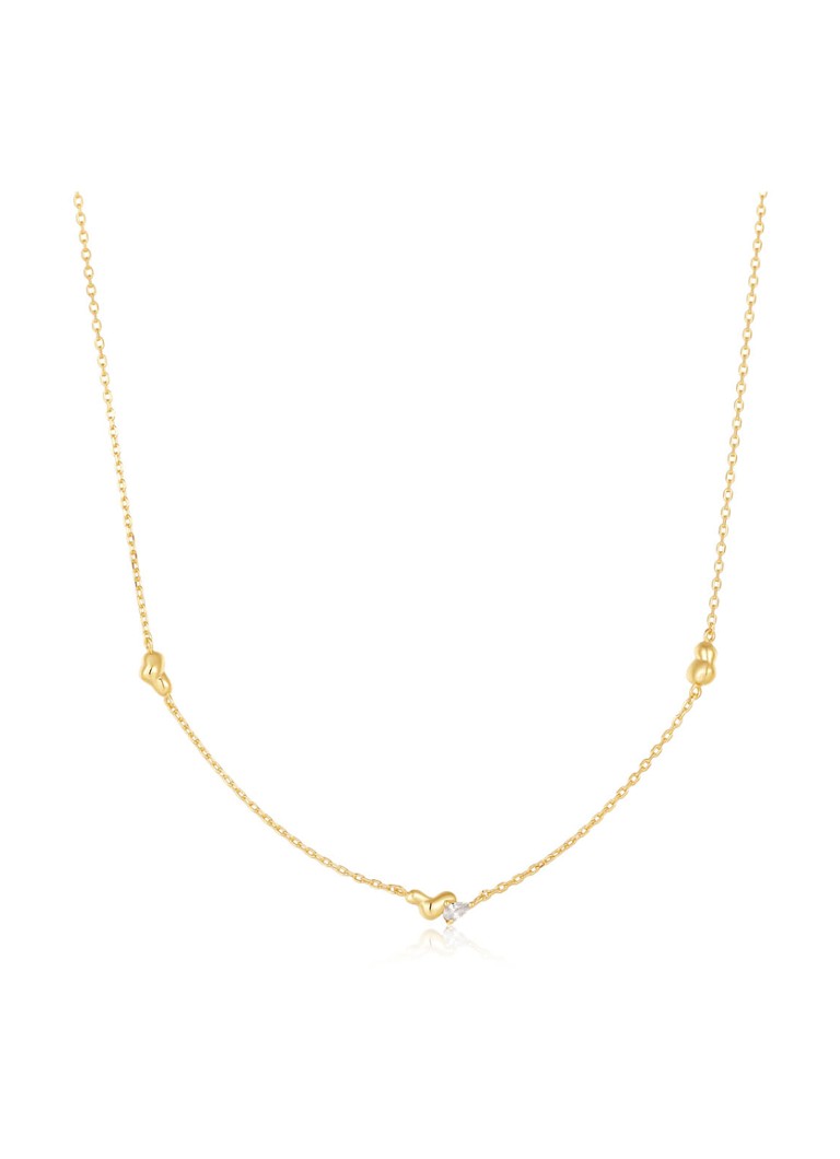 Collana Ania Haie Twisted Wave M placcata oro
