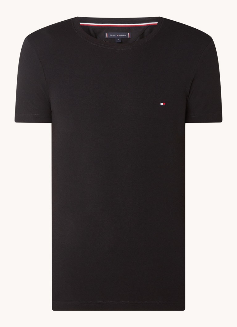 Tommy Hilfiger Extra slim fit T-shirt with logo embroidery