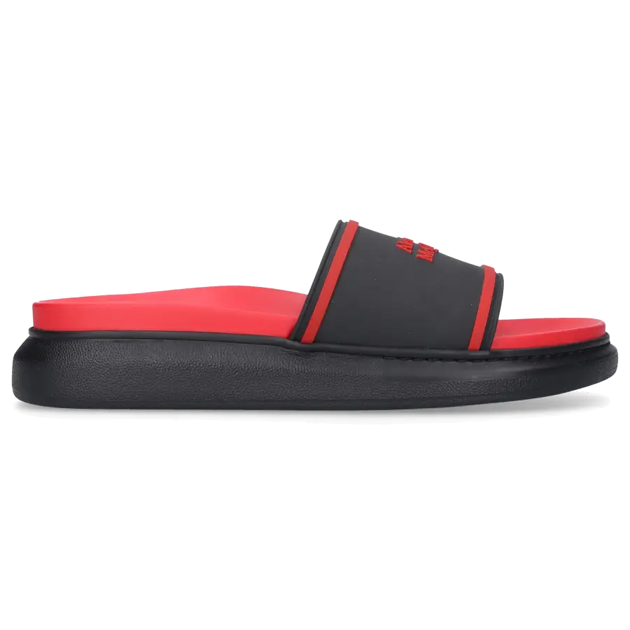 Alexander McQueen - Sandalen HYBRIDE OVERSIZED Kalbsleder - rot