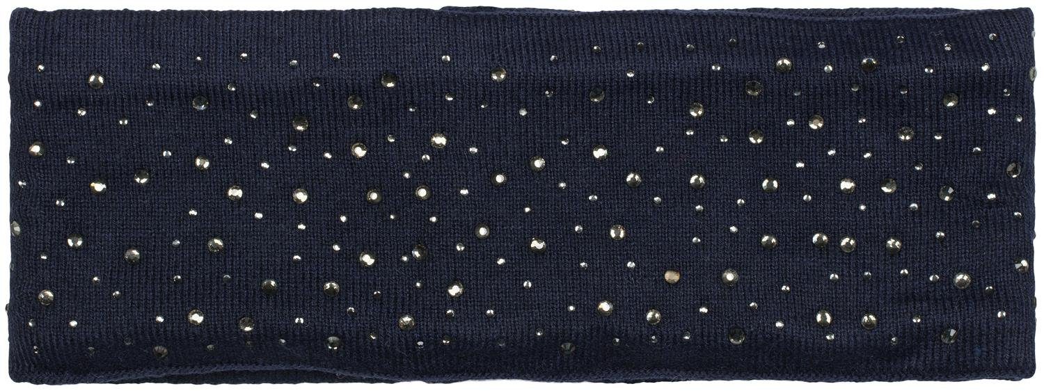 styleBREAKER Stirnband (1-St) Feinstrick Stirnband mit Strass