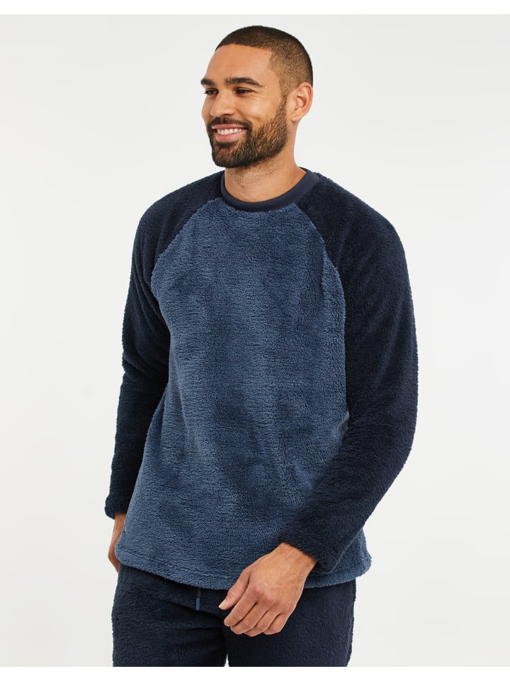 Threadbare Schlafanzug THB LW - Cube Lounge Set in Denim Blue / Navy günstig kaufen