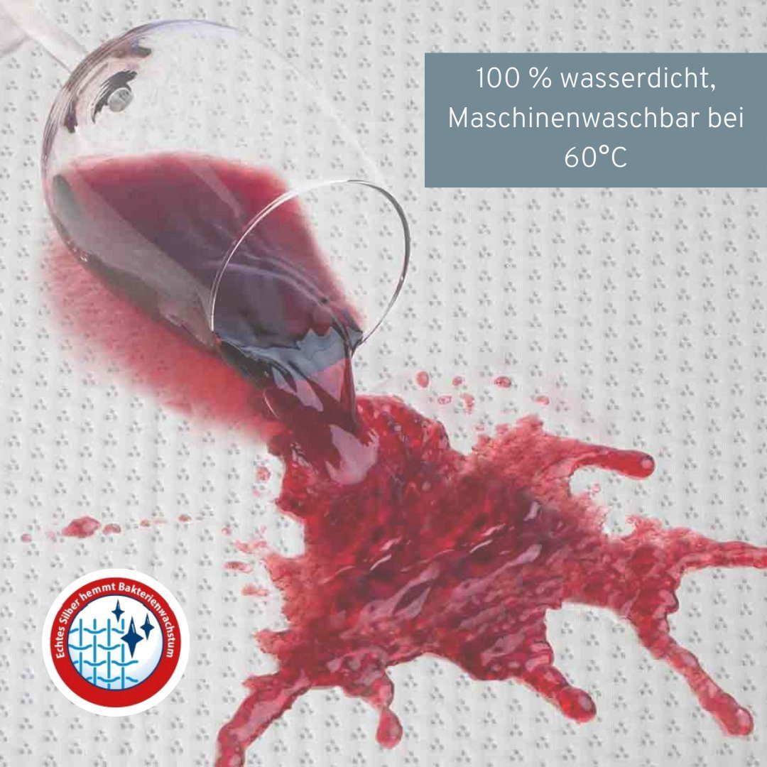 Matratzenschoner EaZzzy Matratzenschoner 70*160*38 cm Genius, 38 cm Höhe, wasserdichte Matratzenauflage für Matratzen & Topper, besonders weich, atmungsaktiv und geräuschlos