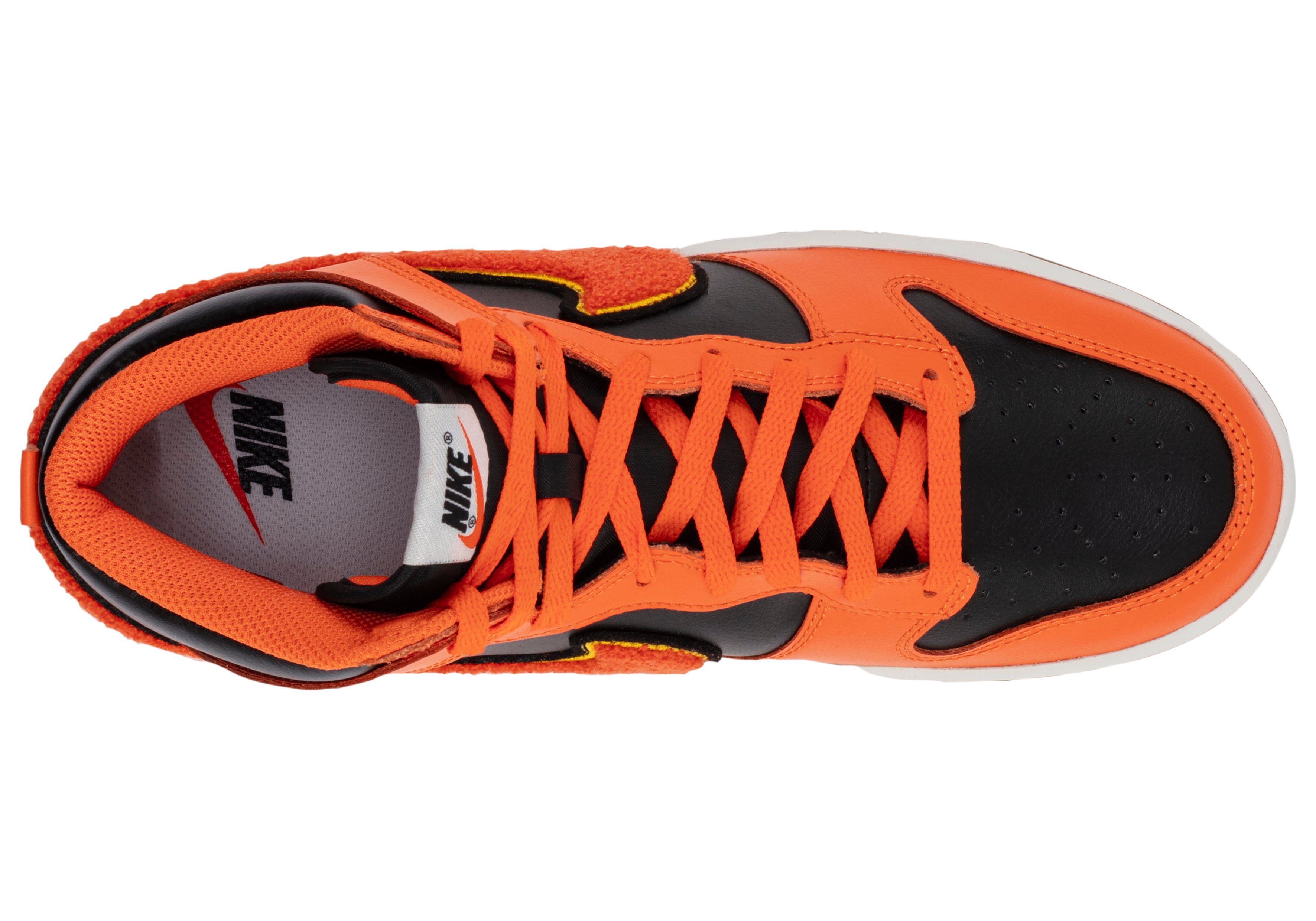 Nike Sportswear Nike Dunk High University Chenille Swoosh Safty Orange Sneaker