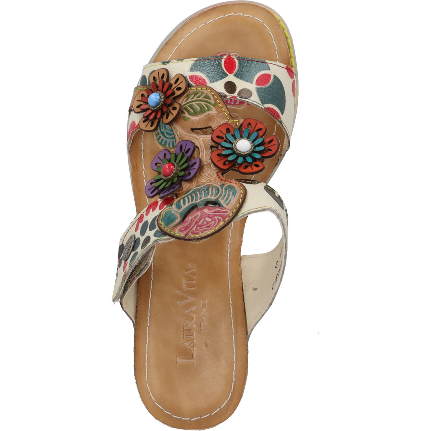 Laura Vita Bonito 224, Plateau-Pantoletten, Damen, Beige