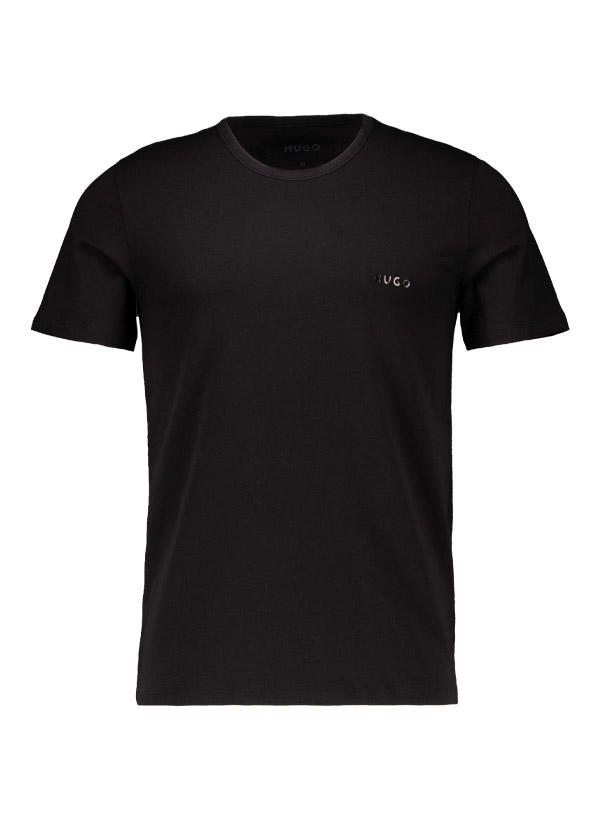 HUGO, T-Shirts, Regular Fit, Baumwolle, schwarz