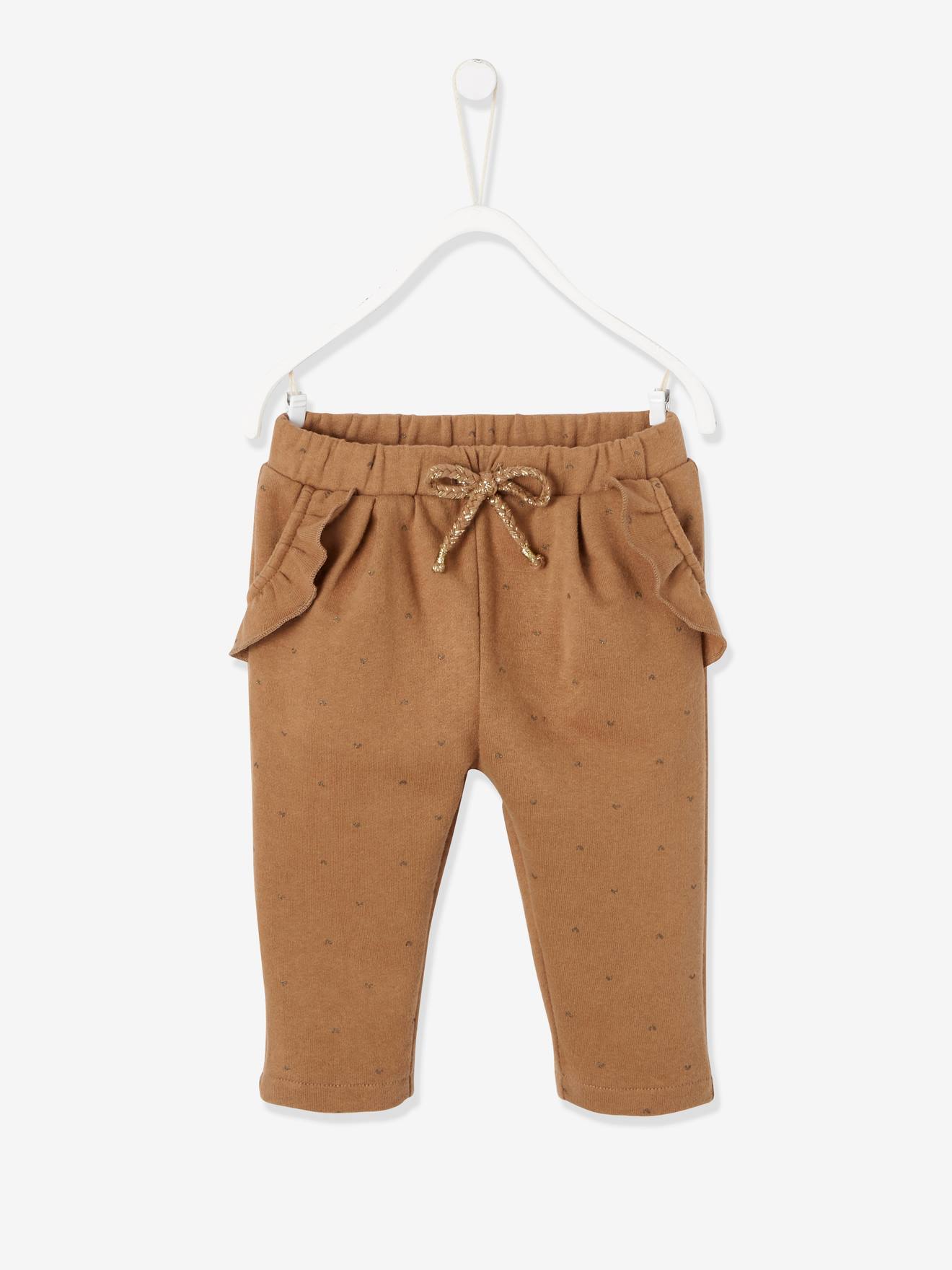 Pantalon molleton bébé fille chaudron imprimé