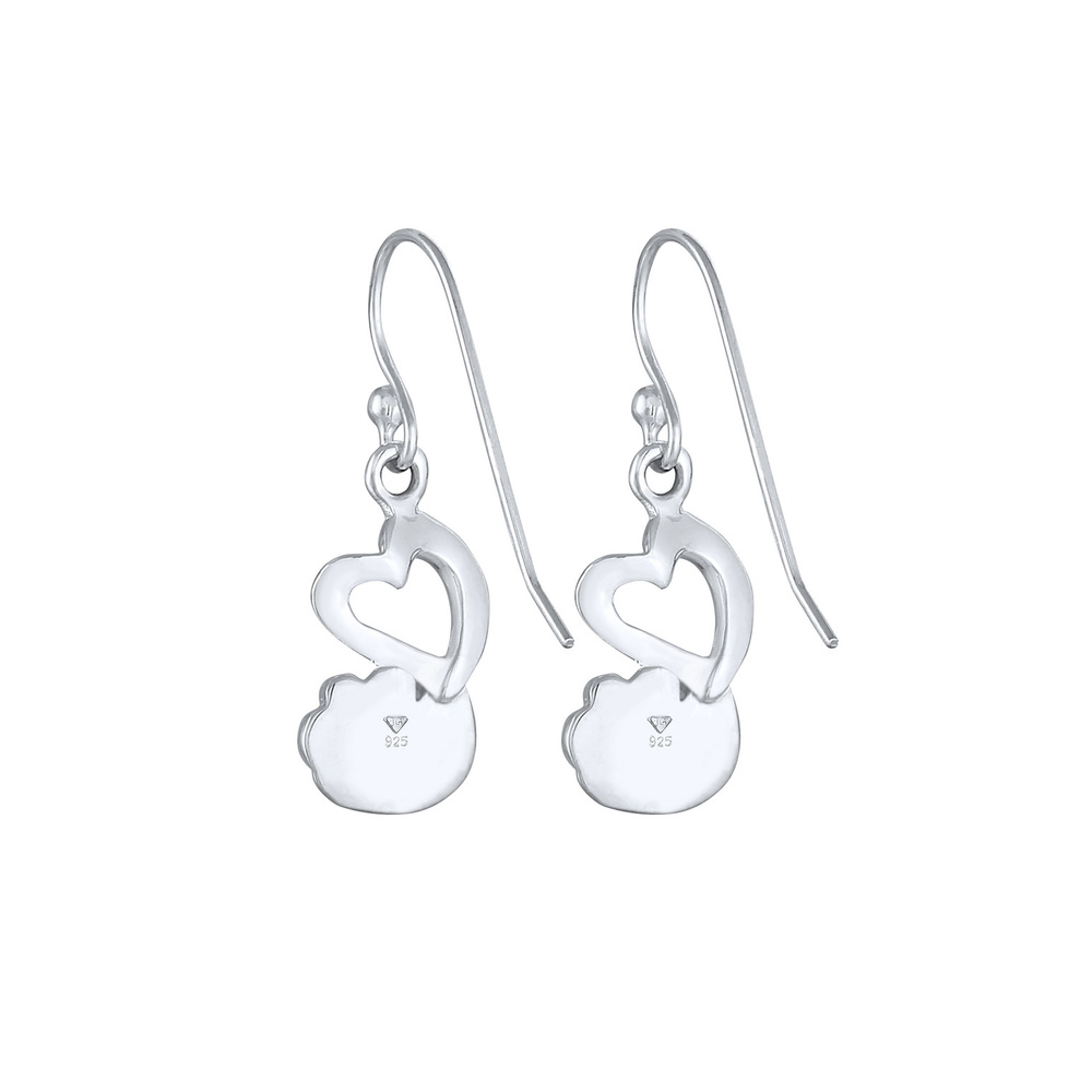 Nenalina Nenalina Boucles d'Oreilles Boucle d'oreille dame coeur de patte avec émail raffi Boucles d'oreilles