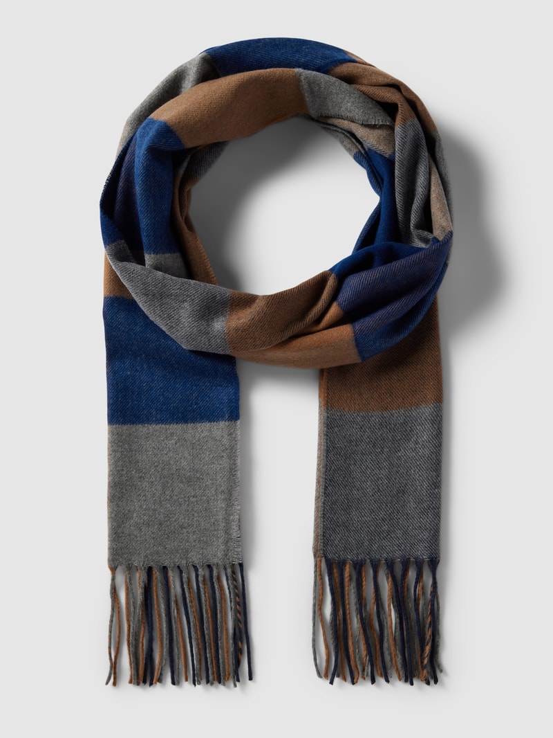 Schal mit Karomuster in camel