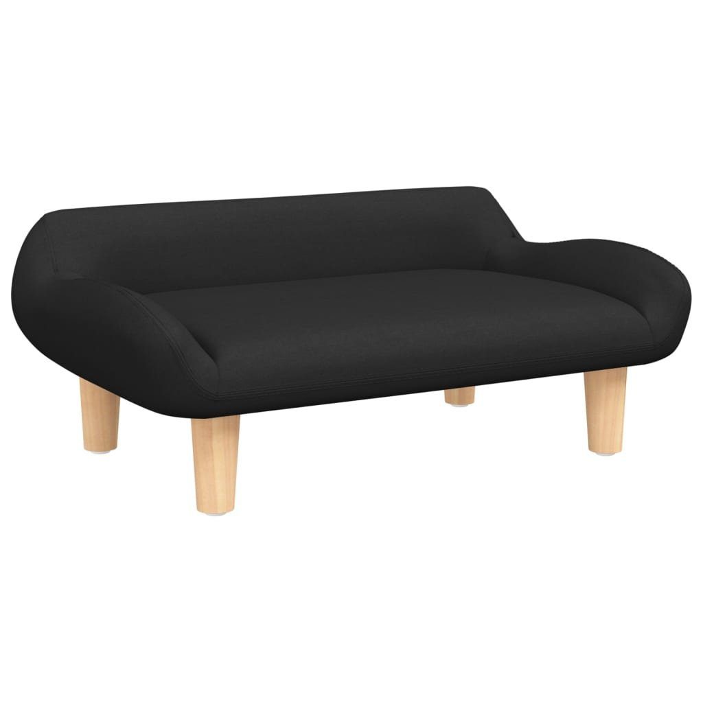vidaXL Kindersofa Kindersofa Schwarz 70x40x24 cm Stoff Kindercouch Kindermöbel Kinderzim