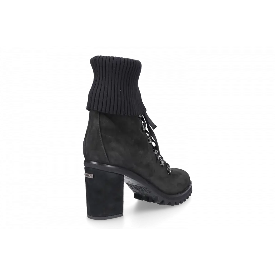 Le Silla - Stiefeletten ST.MORITZ Veloursleder - schwarz