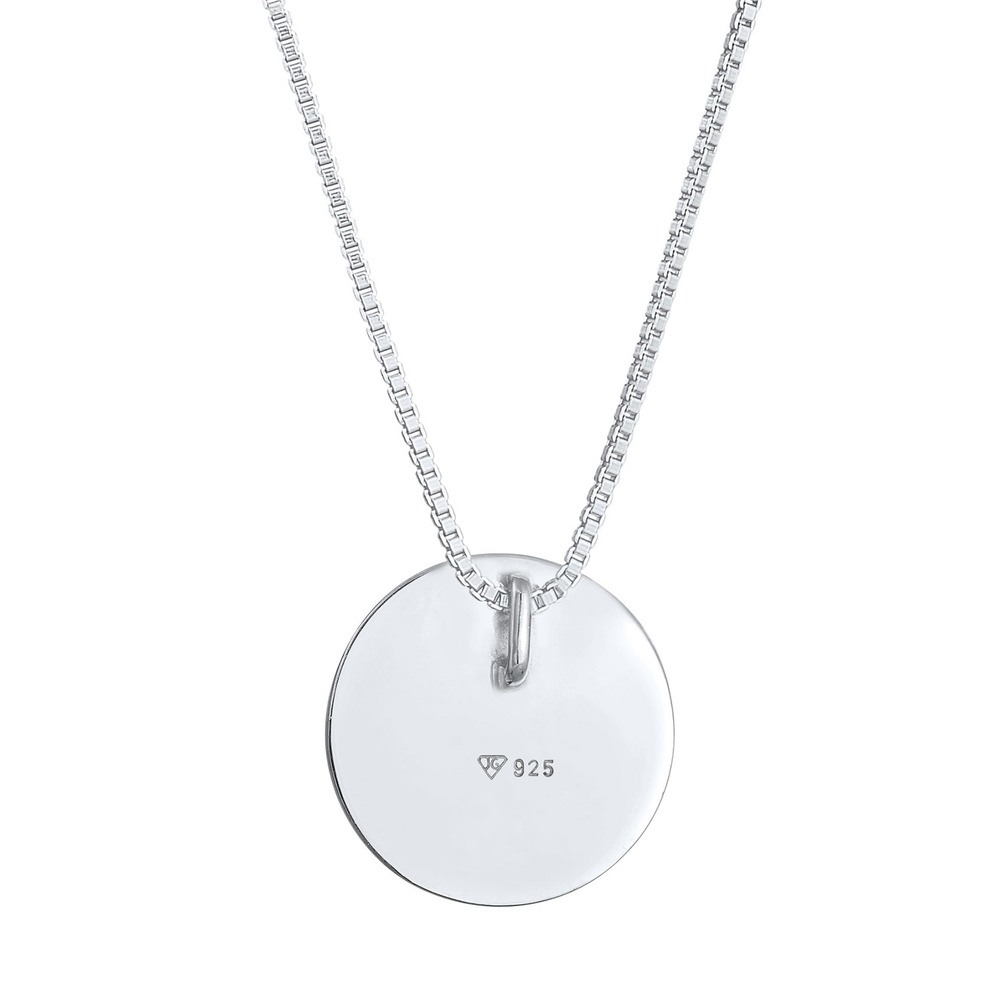 Elli Elli Collier Pendentif femme plaque de base en argent 925 sterling Bijoux