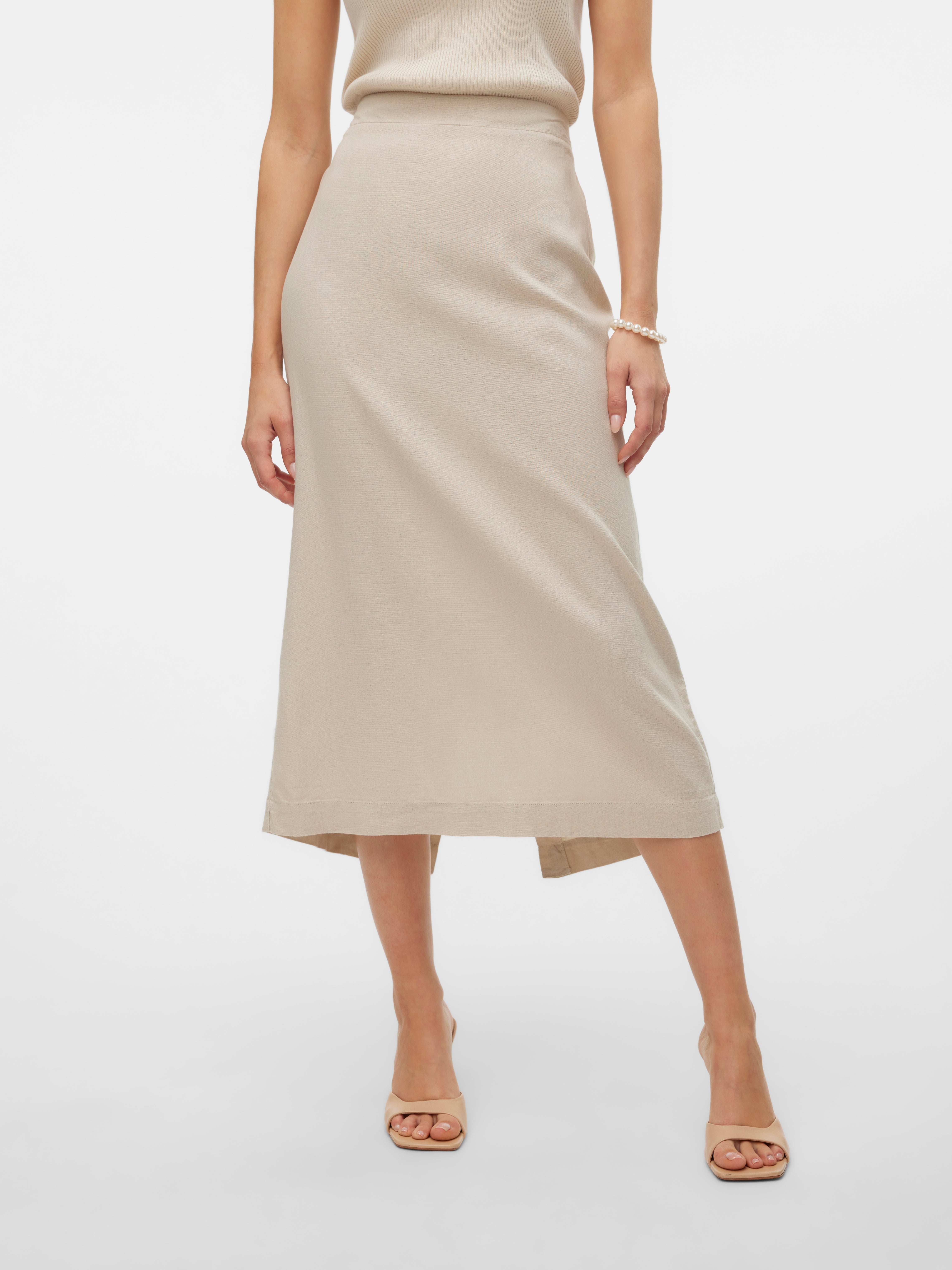 VMMYMILO Hohe Taille Langer Rock