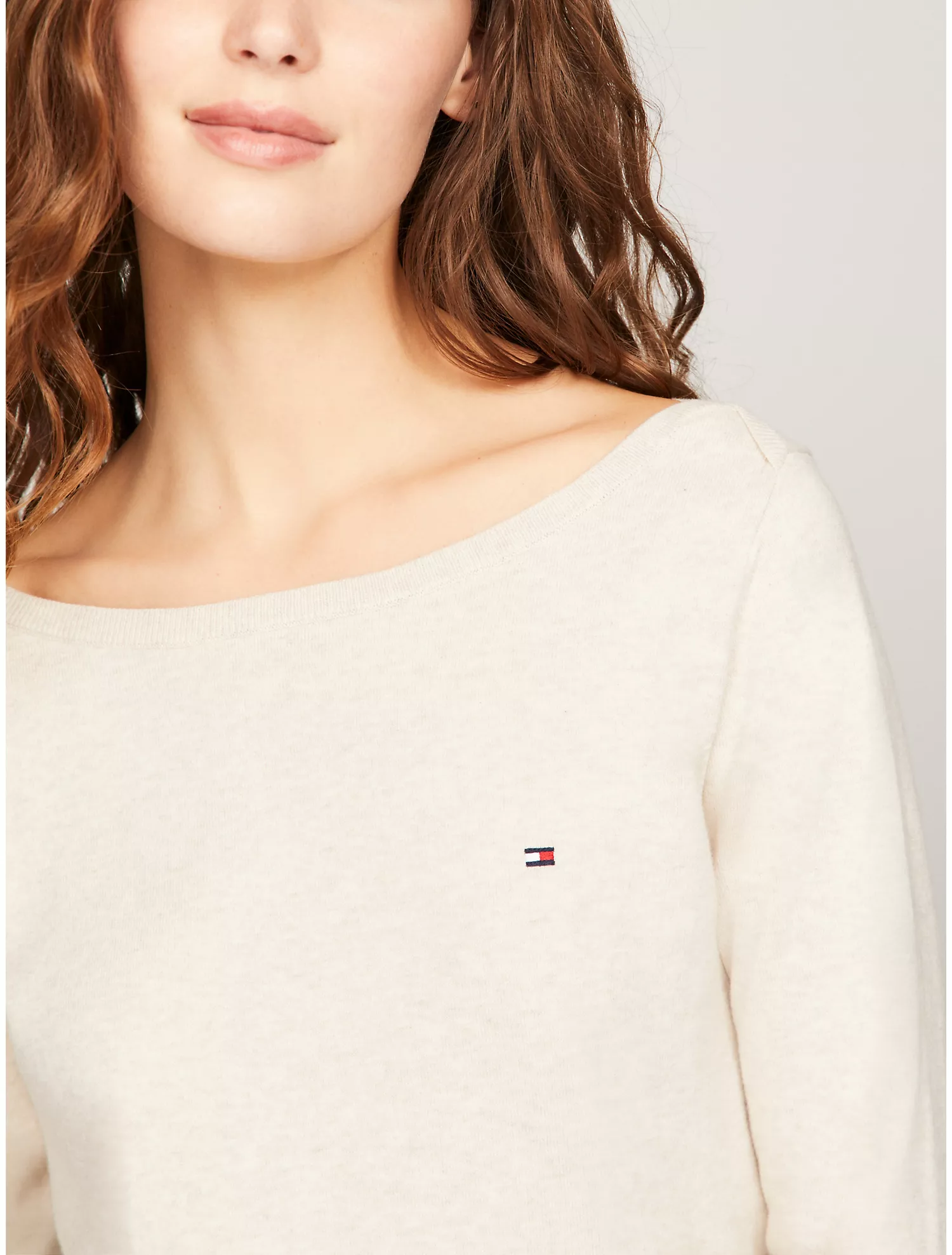 Solid Boatneck Sweater