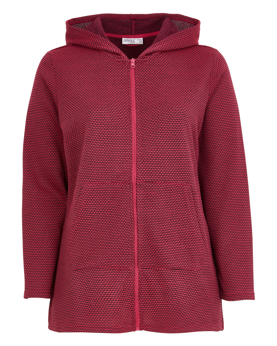 Fleecejacke mit Kapuze