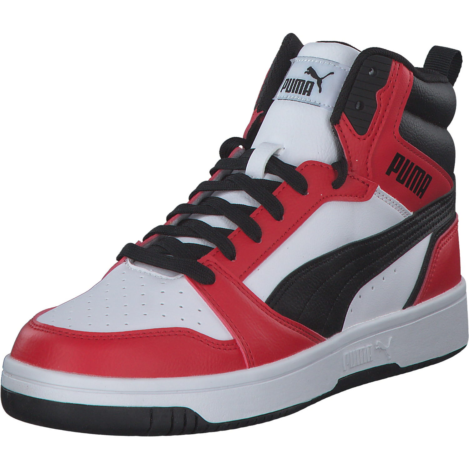 Puma Rebound v6 Mid Jr. 393831, Stiefel, Rot