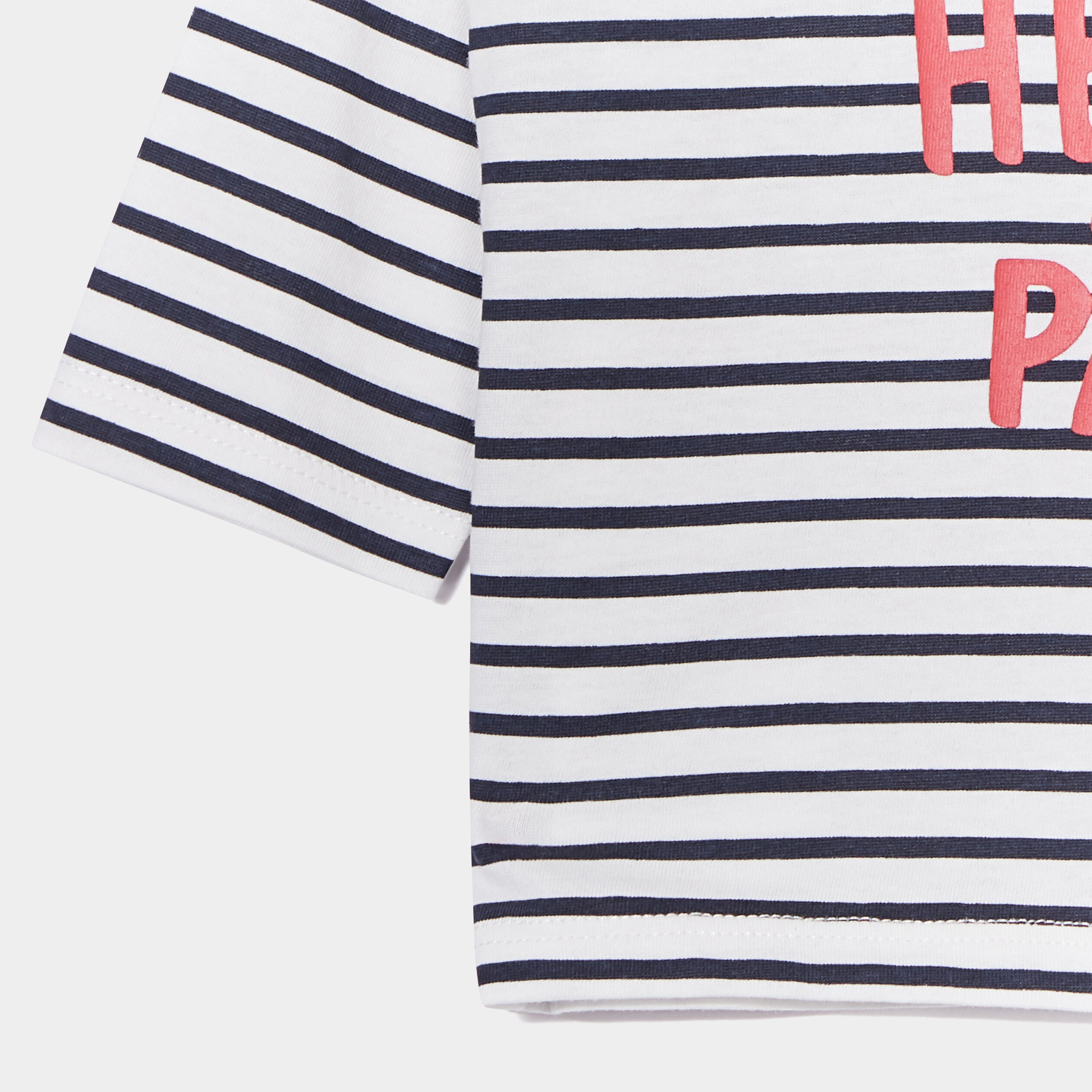 T-shirt épaule boutonnée manches longues ecru bébé garçon | La Halle