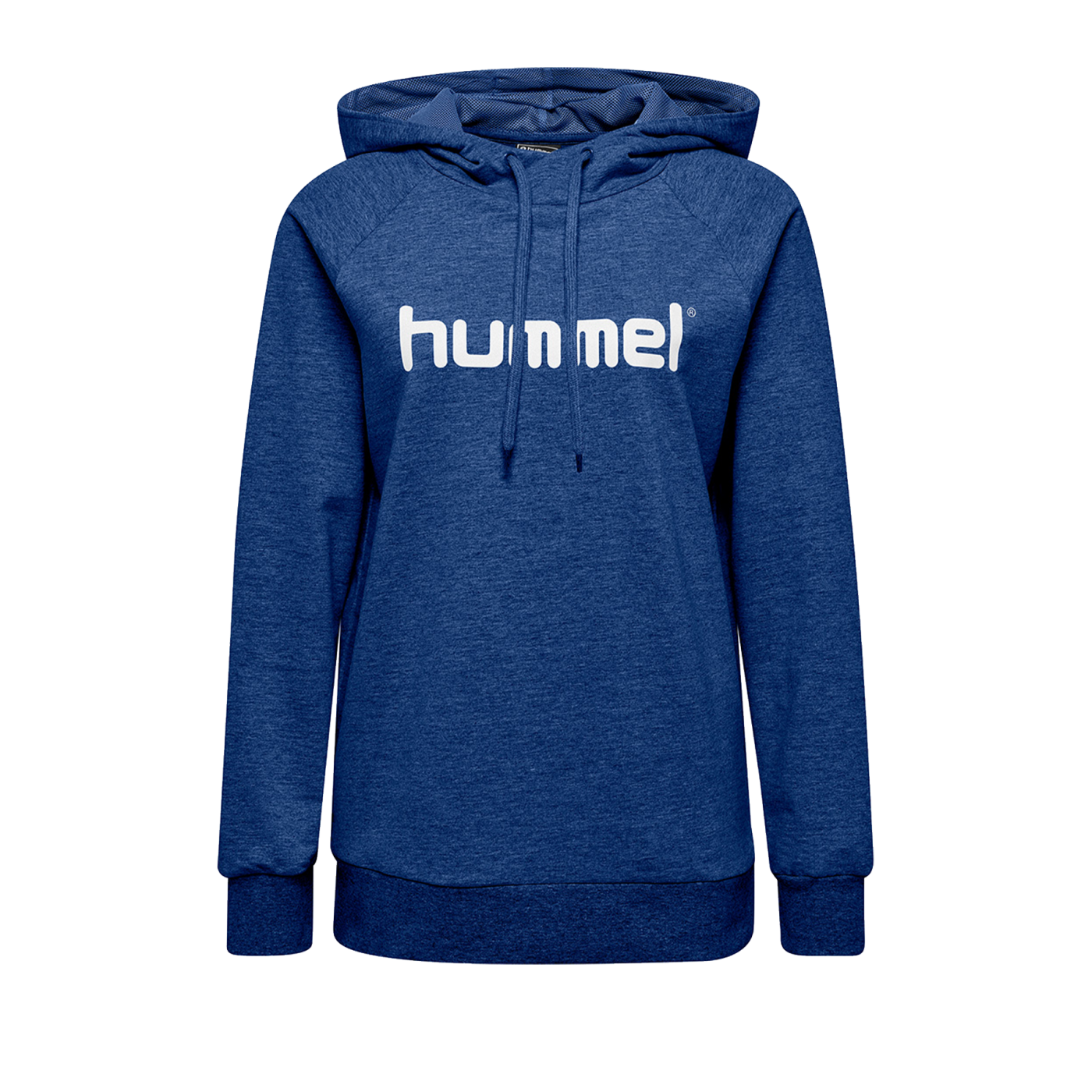 Hummel Cotton Logo Hoody Damen Blau F7045